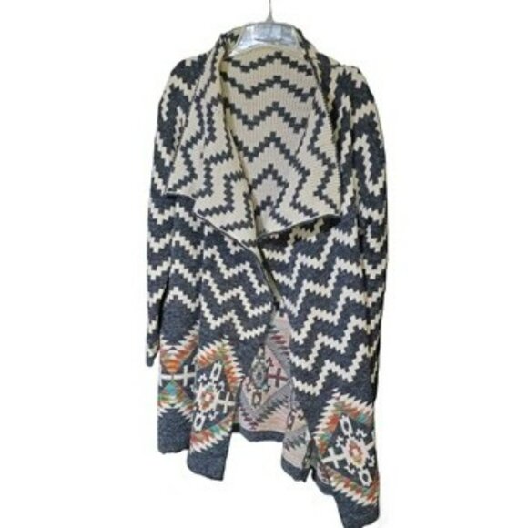 ECU: Ciao Melano Design In Paris Sze L Southwest Cardigan - Picture 4 of 4